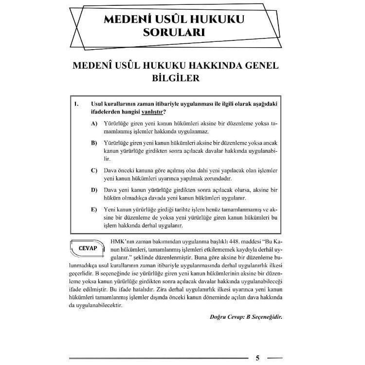 Hakimlik Medeni Usul Hukuku Soru Bankası 22. Baskı Monopol Yayınları