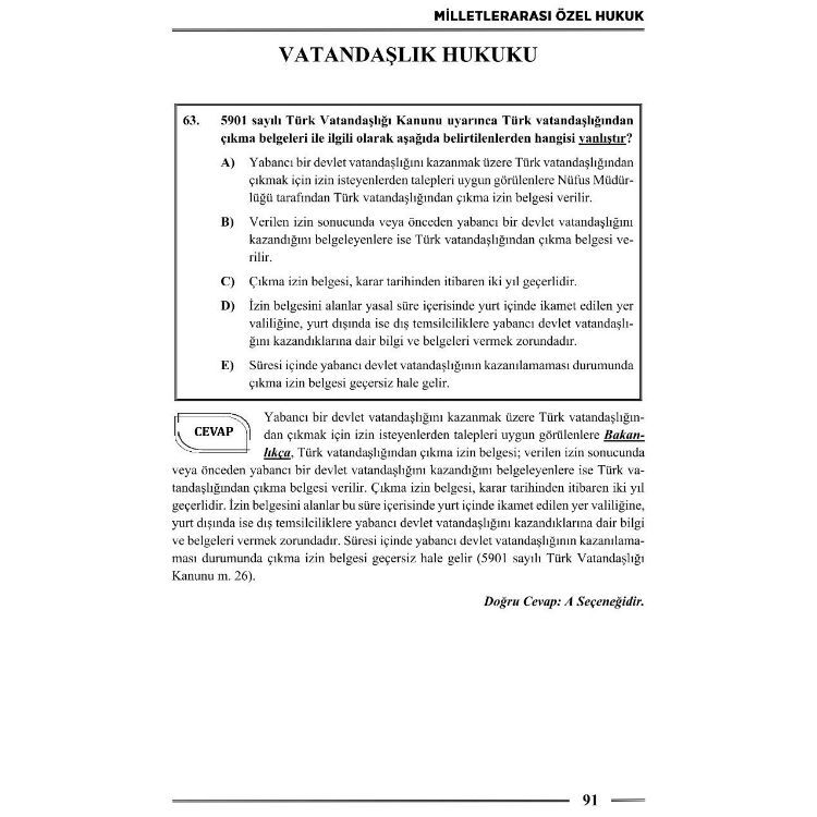 Hakimlik Milletlerarası Kamu Hukuku ve Özel Hukuk Soru Bankası 22. Baskı Monopol Yayınları