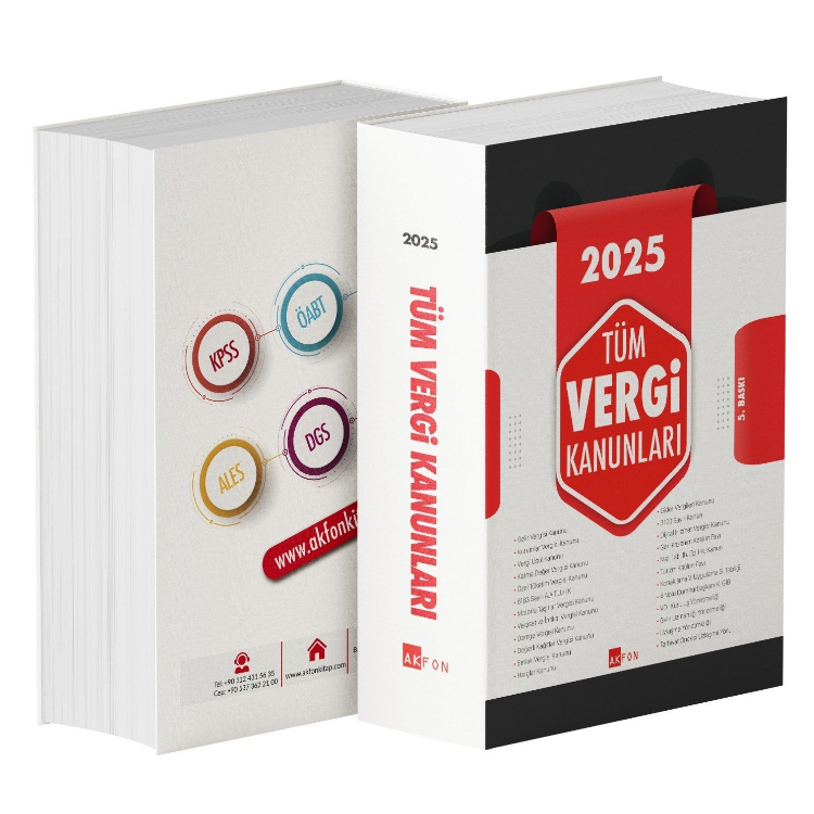 Tüm Vergi Kanunları Ağustos 2025 Akfon Yayınları