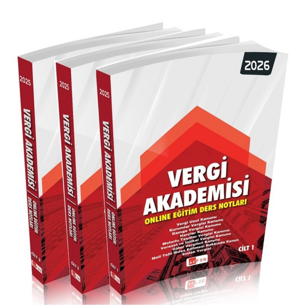 Vergi Akademisi Online Eğitim Ders Notları OCAK 2026 Akfon Yayınları