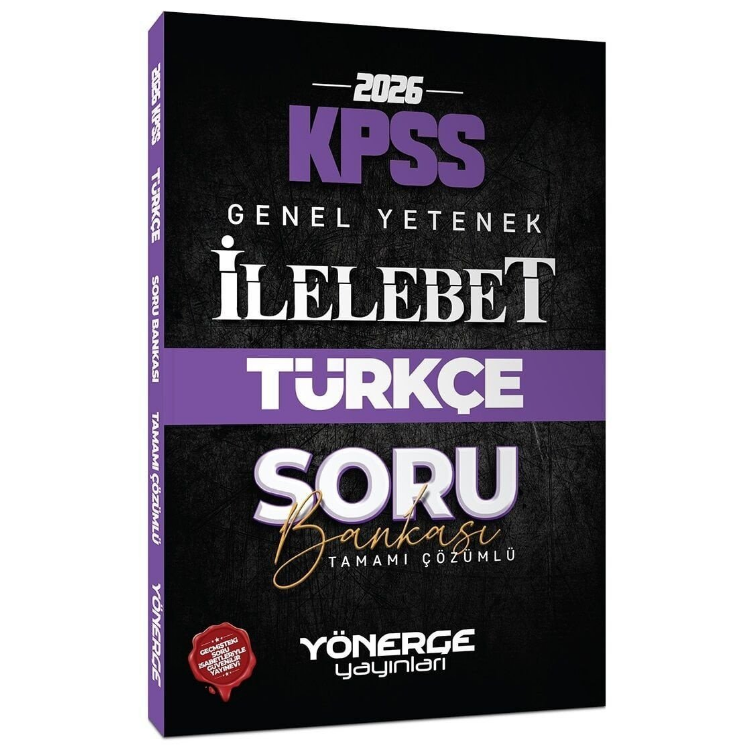 2026 KPSS Türkçe İlelebet Soru Bankası Çözümlü Yönerge Yayınları