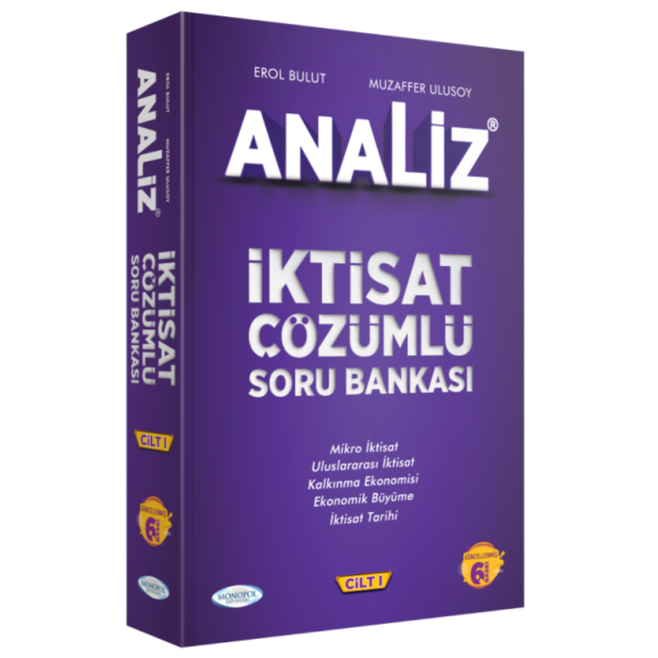 Analiz İktisat Çözümlü Soru Bankası  Cilt 1 Monopol Kitabevi