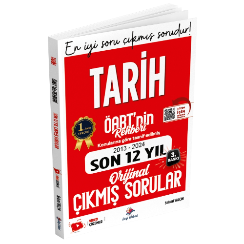 2025 KPSS ÖABT Tarih Öğretmenliği Konulara Göre Tasnif Edilmiş Tamamı Video Çözümlü Son 12 Yıl Çıkmış Sorular Dizgi Kitap Yayınları