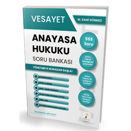 Vesayet Anayasa Hukuku Soru Bankası- Pelikan Yayınevi