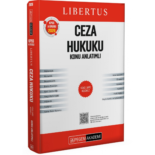 KPSS A Grubu Libertus Ceza Hukuku Konu Anlatımlı Pegem Yayınları