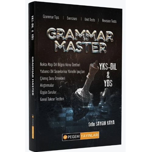 Grammar Master YKS - DİL&YDS Pegem Yayınları