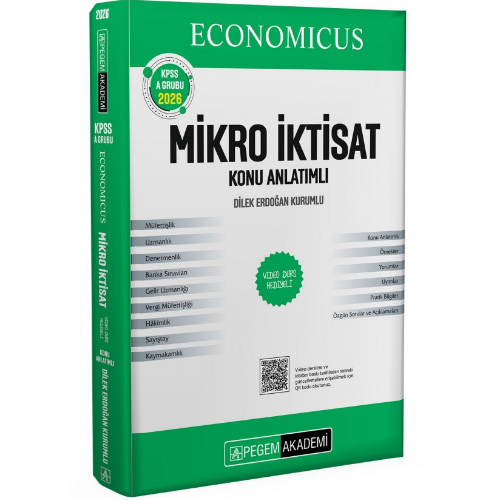 KPSS A Grubu Economicus Mikro İktisat Konu Anlatımlı Pegem Yayınları