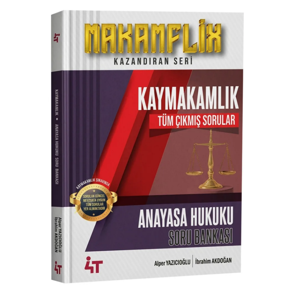 Kaymakamlık Anayasa Hukuku Çıkmış Sorular- 4T Yayınları