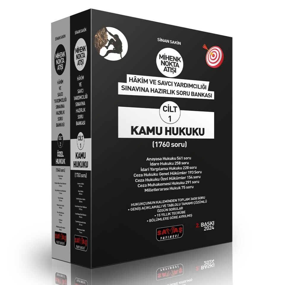 Nokta Atışı Hakim ve Savcı Yardımcılığı Sınavına Hazırlık Kamu Hukuku ve Özel Hukuk Soru Bankası Savaş Yayınları