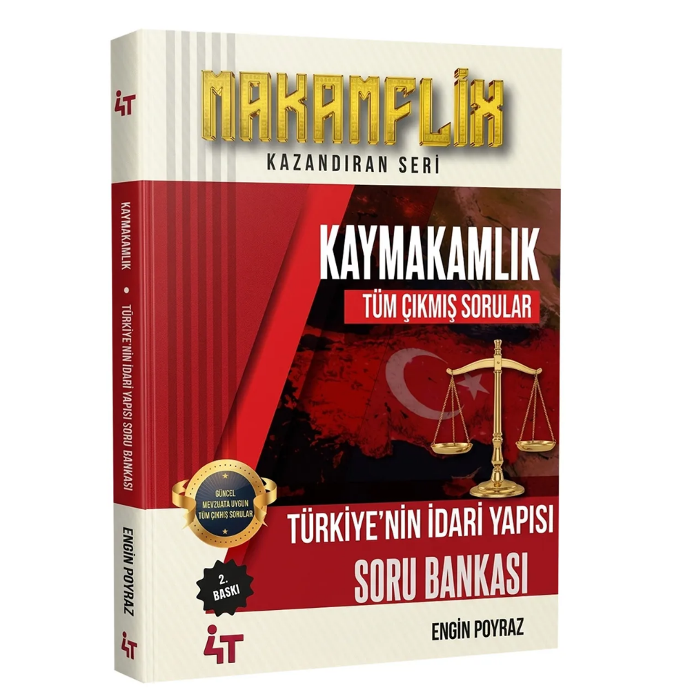 Kaymakamlık Türkiye’nin İdari Yapısı Soru Bankası 2. Baskı- 4T Yayınları
