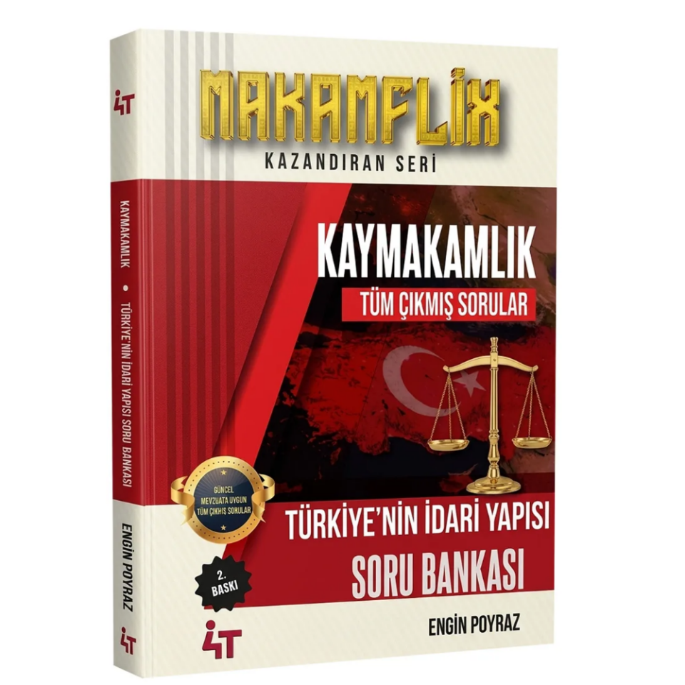 Kaymakamlık Türkiye’nin İdari Yapısı Soru Bankası 2. Baskı- 4T Yayınları