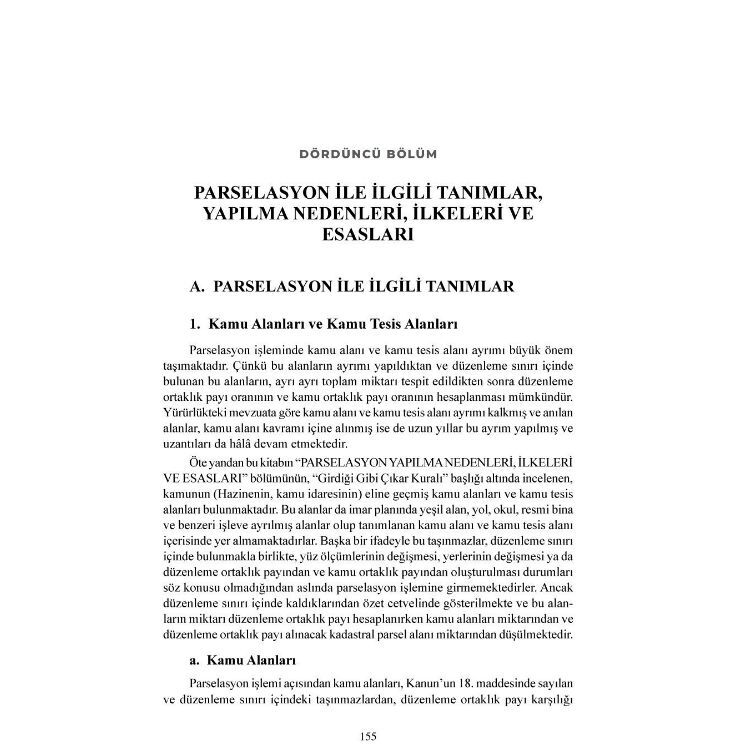 İmar Hukukunda Arazi ve Arsa Düzenleme İşlemleri Parselasyon Monopol Yayınları