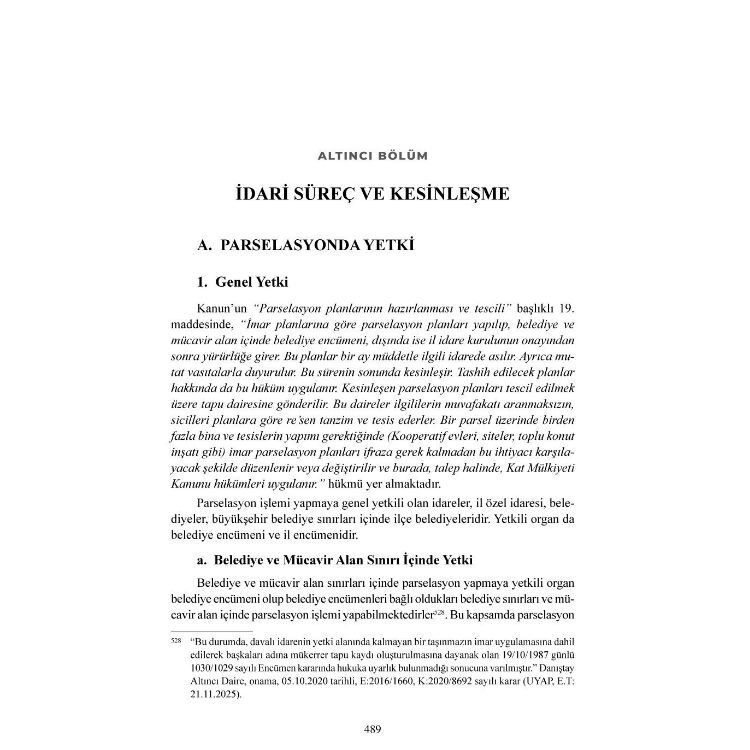 İmar Hukukunda Arazi ve Arsa Düzenleme İşlemleri Parselasyon Monopol Yayınları