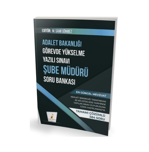 GYS Adalet Bakanlığı Görevde Yükselme Yazılı Sınavı Şube Müdürü Soru Bankası- Pelikan Yayınevi