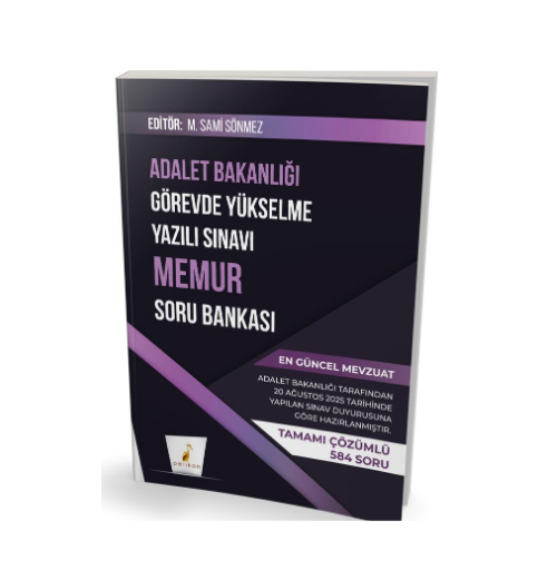 GYS Adalet Bakanlığı Görevde Yükselme Yazılı Sınavı Memur Soru Bankası- Pelikan Yayınevi