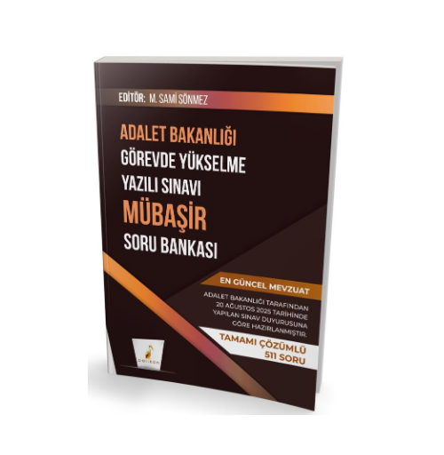 GYS Adalet Bakanlığı Görevde Yükselme Yazılı Sınavı Mübaşir Soru Bankası- Pelikan Yayınevi