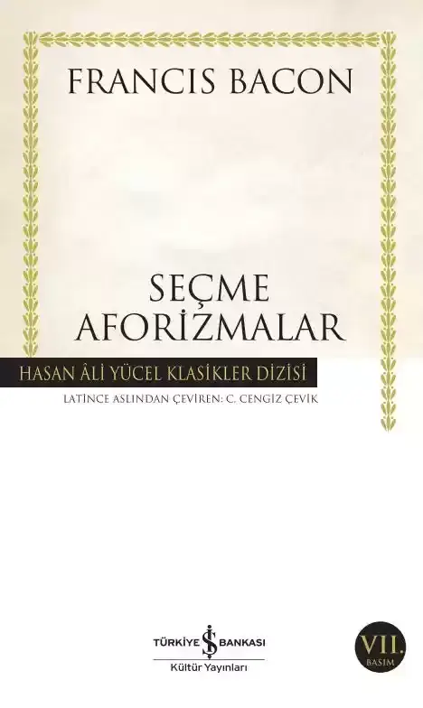 Seçme Aforizmalar İş Bankası Kültür Yayınları