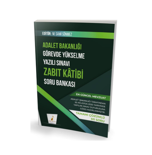 GYS Adalet Bakanlığı Görevde Yükselme Yazılı Sınavı Zabıt Katibi Soru Bankası-Pelikan Yayınevi