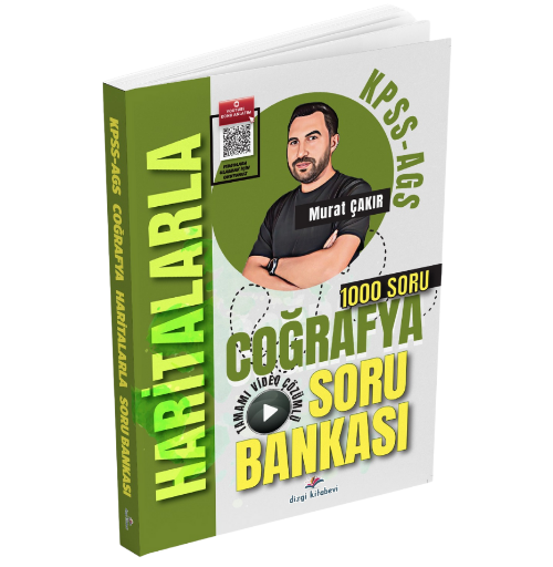 2026 KPSS MEB AGS Haritalarla Coğrafya Tamamı Video Çözümlü Soru Bankası Murat Çakır- Dizgi Kitap Yayınları