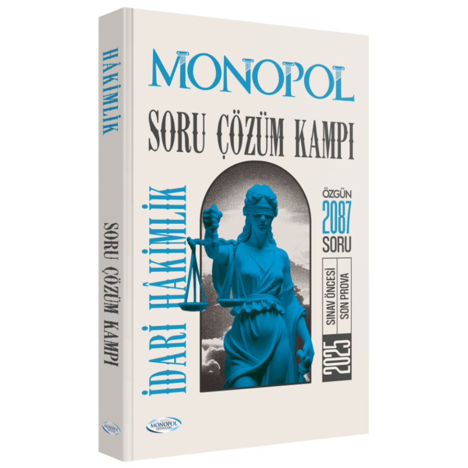 2025 İdari Yargı Hakimliği Soru Çözüm Kampı Soru Bankası Monopol Yayınları