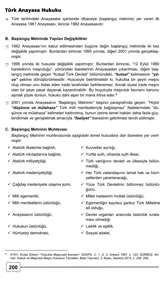 Anayasa Ve Türk Anayasa Hukuku 9. Baskı Monopol Yayınları