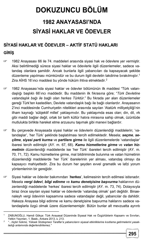 Anayasa Ve Türk Anayasa Hukuku 9. Baskı Monopol Yayınları