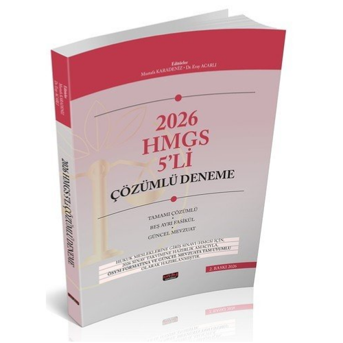 HMGS 5'li Çözümlü Deneme Sınavı Savaş Yayınları 2026