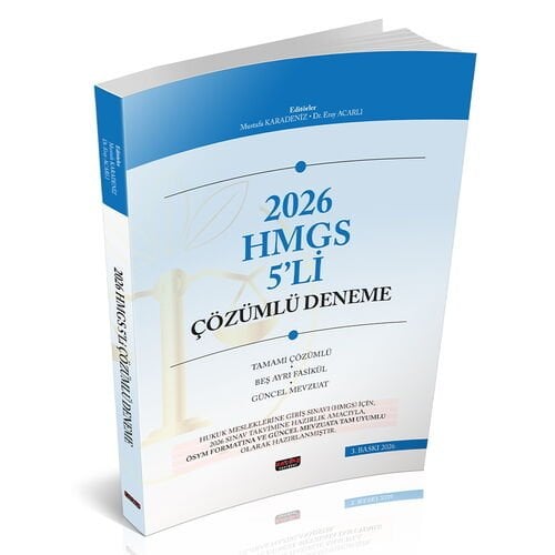 HMGS 5'li Çözümlü Deneme Sınavı Savaş Yayınları 2026