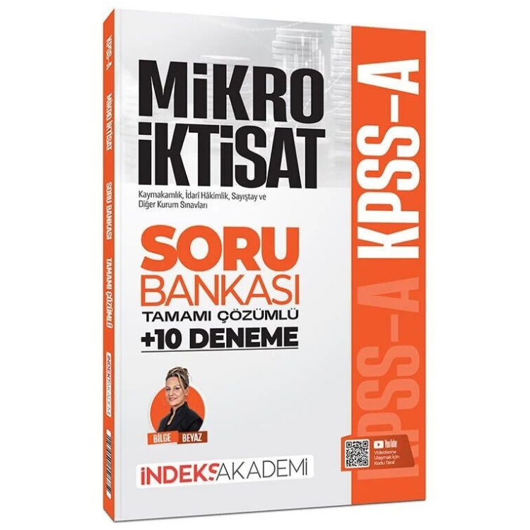 KPSS A Grubu Mikro İktisat Soru Bankası ve 10 Deneme Çözümlü - Bilge Beyaz İndeks Akademi Yayıncılık