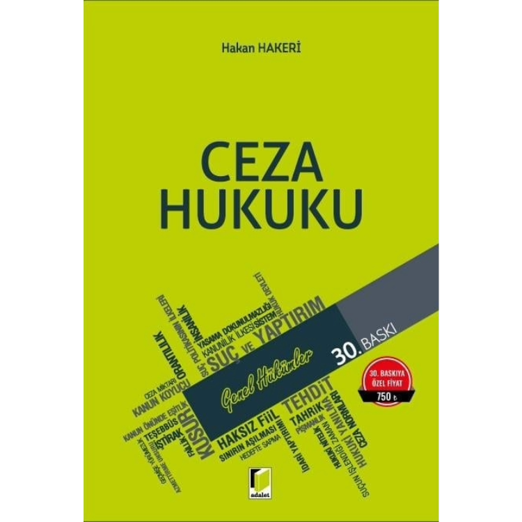 Ceza Hukuku Genel Hükümler Adalet Yayınevi