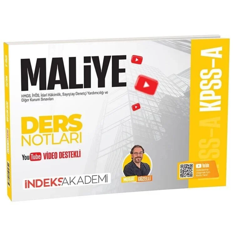 KPSS A Grubu Maliye Video Ders Notları - Murat Güzelli İndeks Akademi Yayıncılık