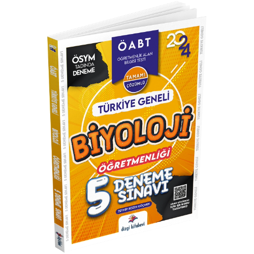 KPSS Biyoloji Öğretmenliği Türkiye Geneli 5 Deneme Sınavı ( Video Çözümlü ) Dizgi Kitap Yayınları