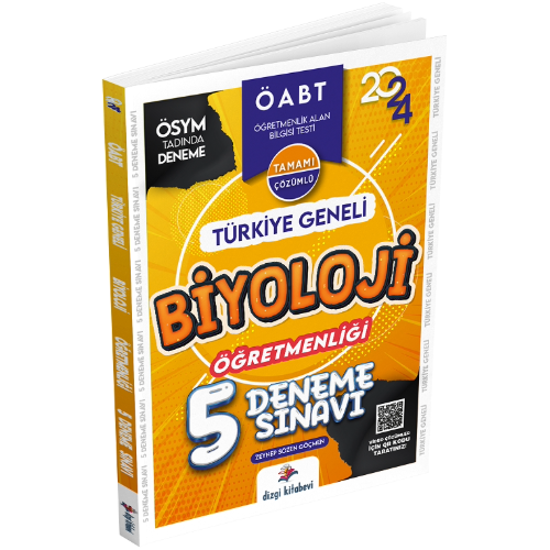 KPSS Biyoloji Öğretmenliği Türkiye Geneli 5 Deneme Sınavı ( Video Çözümlü ) Dizgi Kitap Yayınları