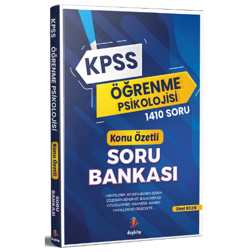 Dizgi Kitap Öğrenme Psikolojisi 1410 Çözümlü Eğitim Bilimleri Soru Bankası