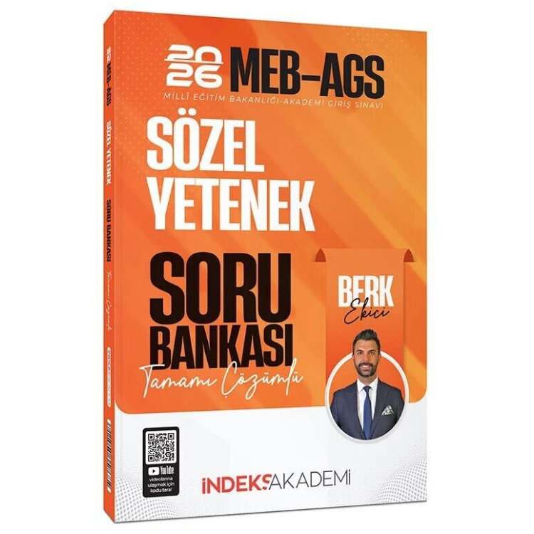 2026 MEB-AGS Sözel Yetenek Soru Bankası Çözümlü - Berk Ekici İndeks Akademi Yayıncılık