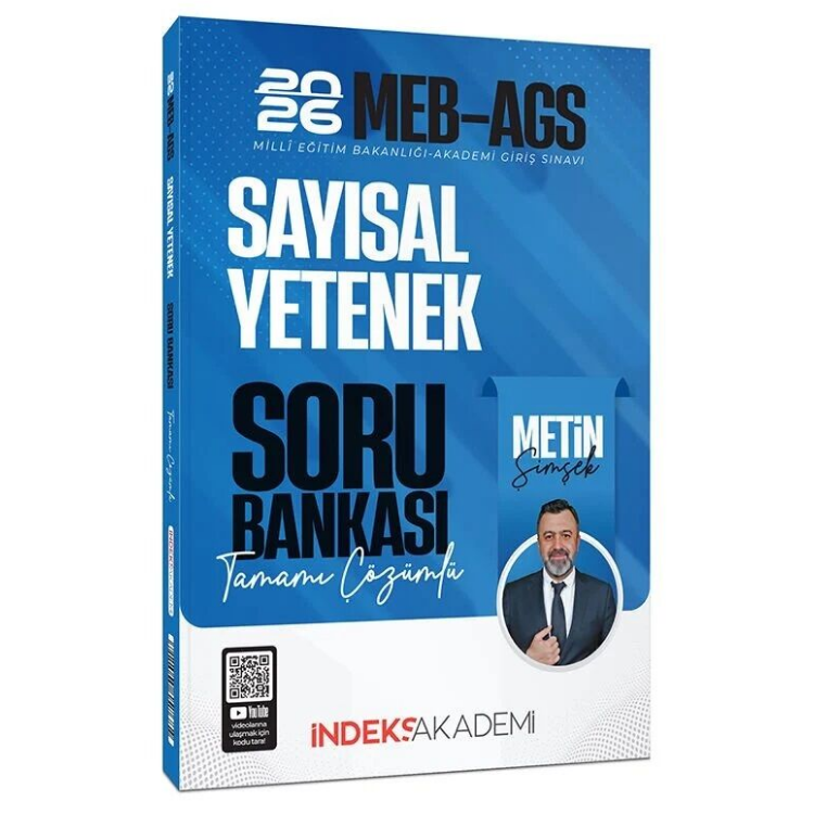 2026 MEB-AGS Sayısal Yetenek Soru Bankası Çözümlü - Metin Şimşek İndeks Akademi Yayıncılık