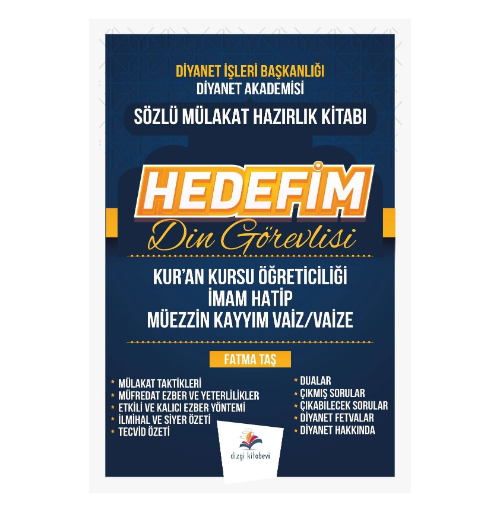 2026 Hedefim Din Görevlisi Sözlü Mülakat Hazırlık Kitabı- Dizgi Kitap Yayınları