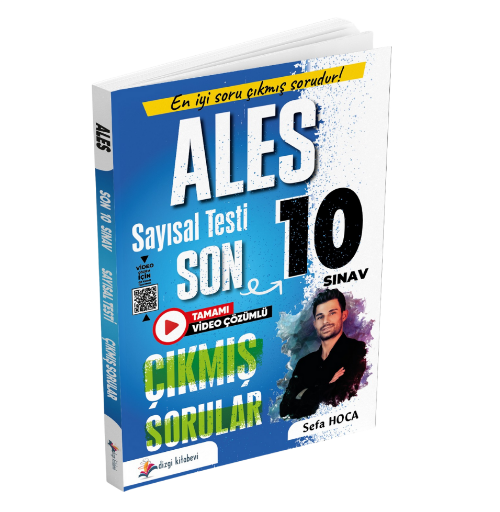2026 ALES Sayısal Yetenek Tamamı Video Çözümlü Son 10 Sınav Çıkmış Sorular Sefa Hoca- Dizgi Kitap Yayınları