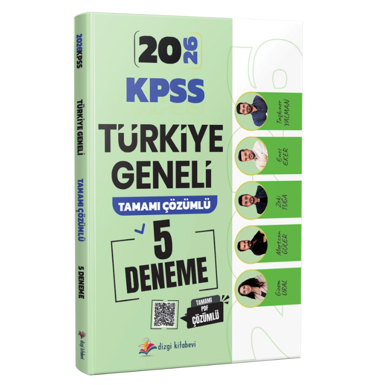2026 KPSS Türkiye Geneli Tamamı PDF Çözümlü 5 Deneme Sınavı - Enes Eker, Zeki Tuğa Dizgi Kitap Yayınları