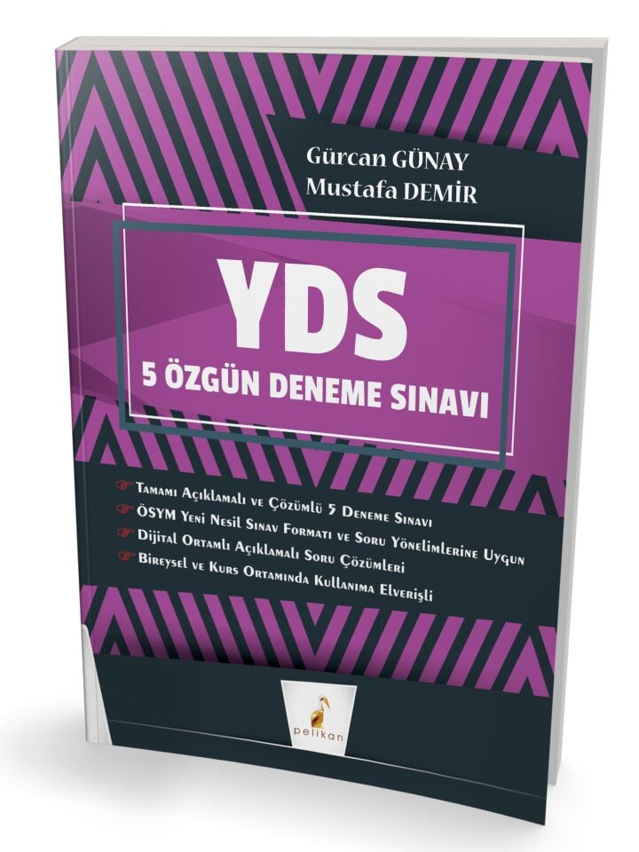 YDS İngilizce Çek Kopar 5 Özgün Deneme Sınavı Dijital Çözümlü Pelikan Yayınevi