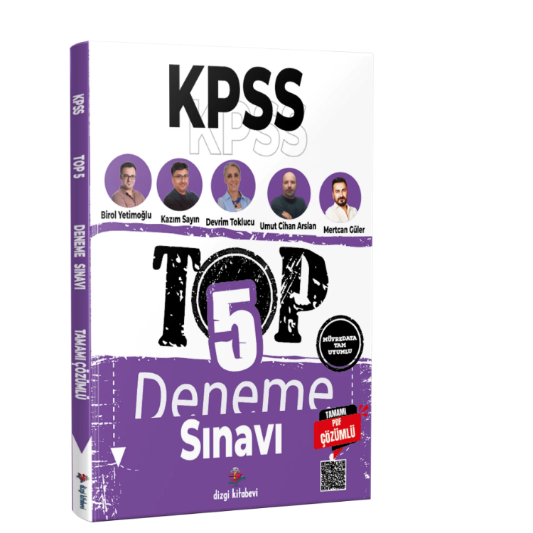 2026 KPSS TOP 5 Tamamı PDF Çözümlü Fasiküller Halinde 5 Deneme Sınavı Dizgi Kitap Yayınları