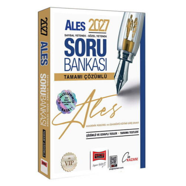 2027 ALES VİP Sayısal-Sözel Yetenek Tamamı Çözümlü Soru Bankası-Yargı Yayınları
