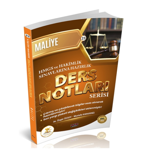 HUKAL HMGS-HAKİMLİK Maliye Ders Notları Savaş Yayınları 2026