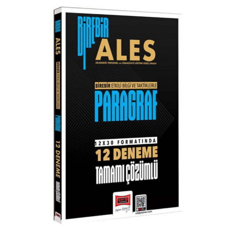 2026 Birebir ALES Paragraf Tamamı Çözümlü 12 Deneme-Yargı Yayınları