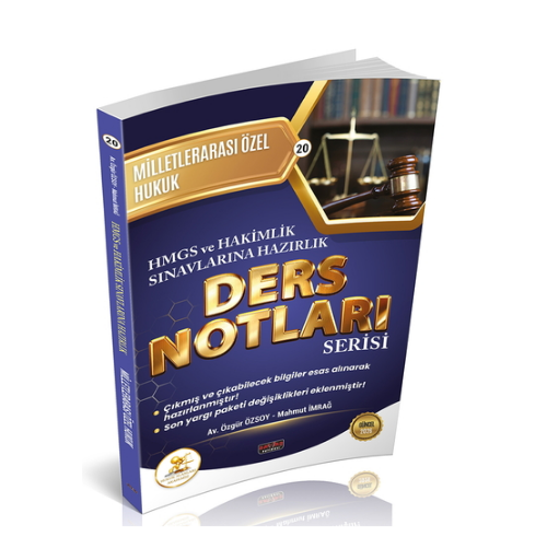 HUKAL HMGS-HAKİMLİK Milletlerarası Özel Hukuk Ders Notları Savaş Yayınları 2026