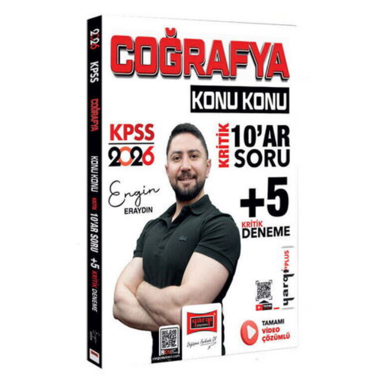 2026 KPSS Coğrafya Konu Konu Kritik 10ar Soru +5 Kritik Deneme Sınavı-Yargı Yayınları