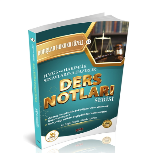 HUKAL HMGS-HAKİMLİK Borçlar Hukuku Özel Hükümler Ders Notları Savaş Yayınları 2026