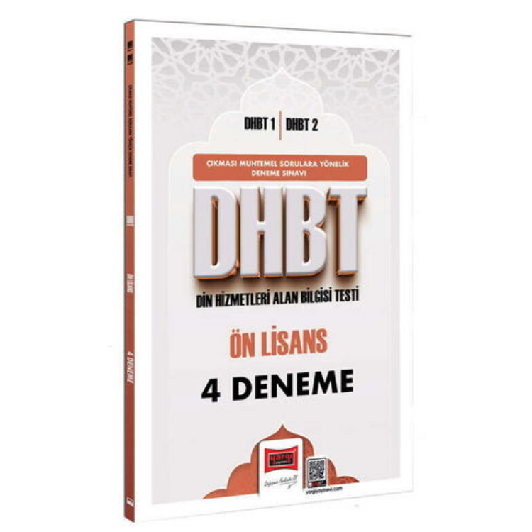 DHBT 1 - DHBT 2 Ön Lisans 4 Deneme Sınavı-Yargı Yayınları