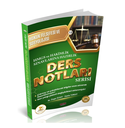 HUKAL HMGS-HAKİMLİK Hukuk Felsefesi ve Sosyolojisi Ders Notları Savaş Yayınları 2026