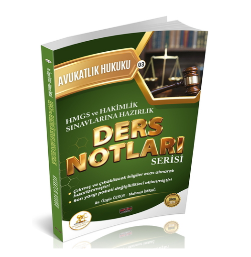 HUKAL HMGS-HAKİMLİK Avukatlık Hukuku Ders Notları Savaş Yayınları 2026